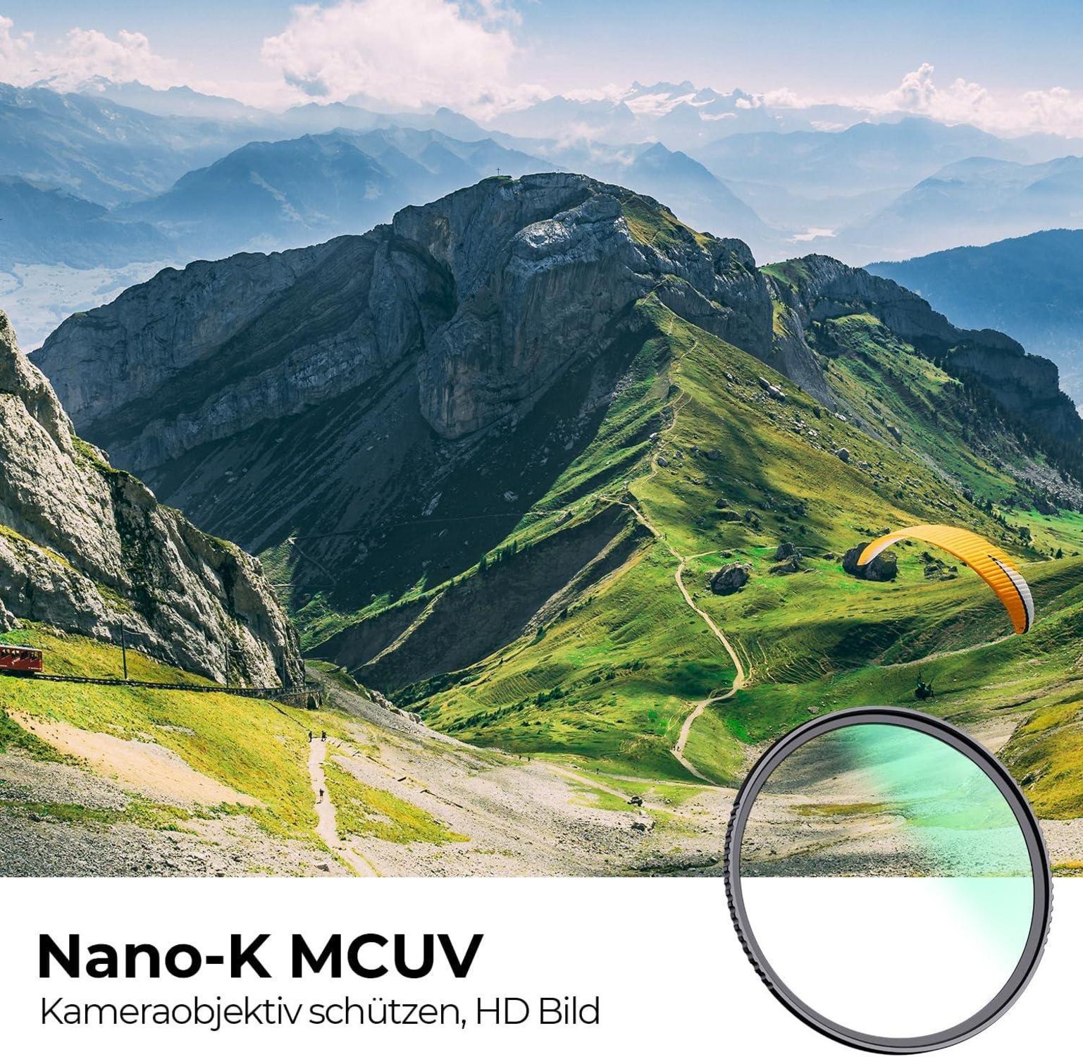 62MM K&F Concept Slim MCUV Pro UV-Filter 18-Schichten Optik UV Schutz