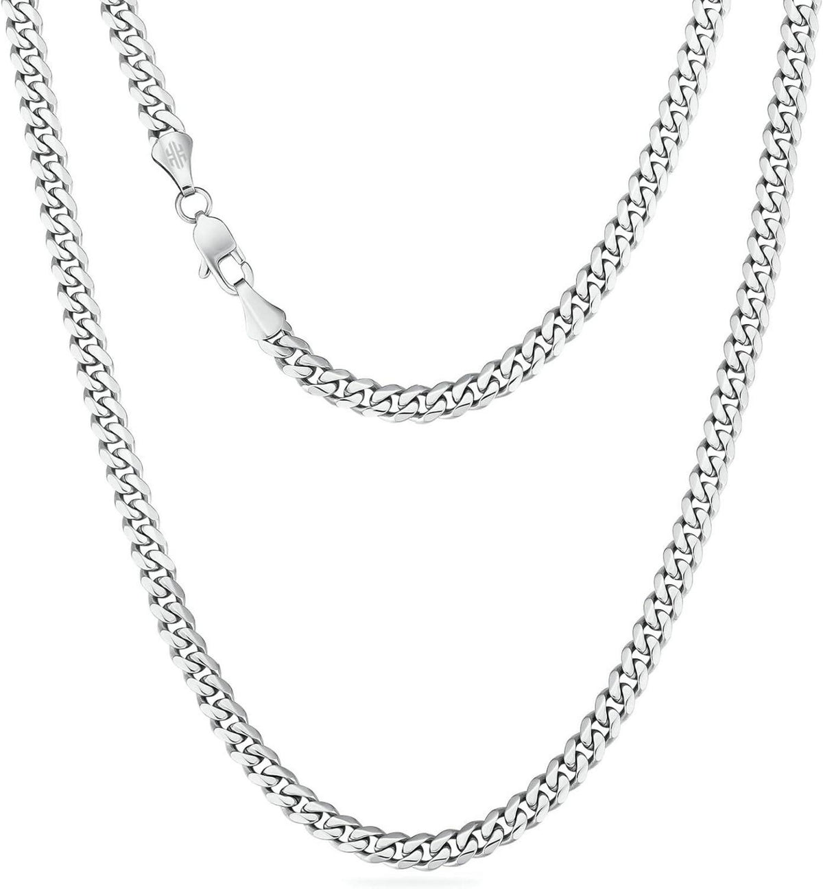 Edelstahl Panzerkette mit Diamantschliff 14K Gold Cuban Link Chain