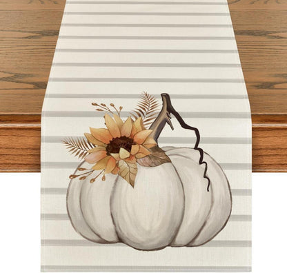 Tischläufer Herbst Blätter Sonnenblumen Küche Party Dekor 40x140cm