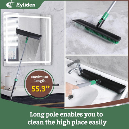 Eyliden Bodenscheuerbürste mit Teleskopstiel 38cm & 140cm
