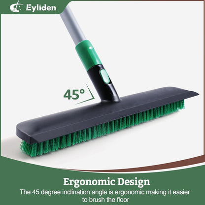 Eyliden 2-in-1 Bodenschrubber mit Teleskopstiel 38 cm breiter Bürstenkopf