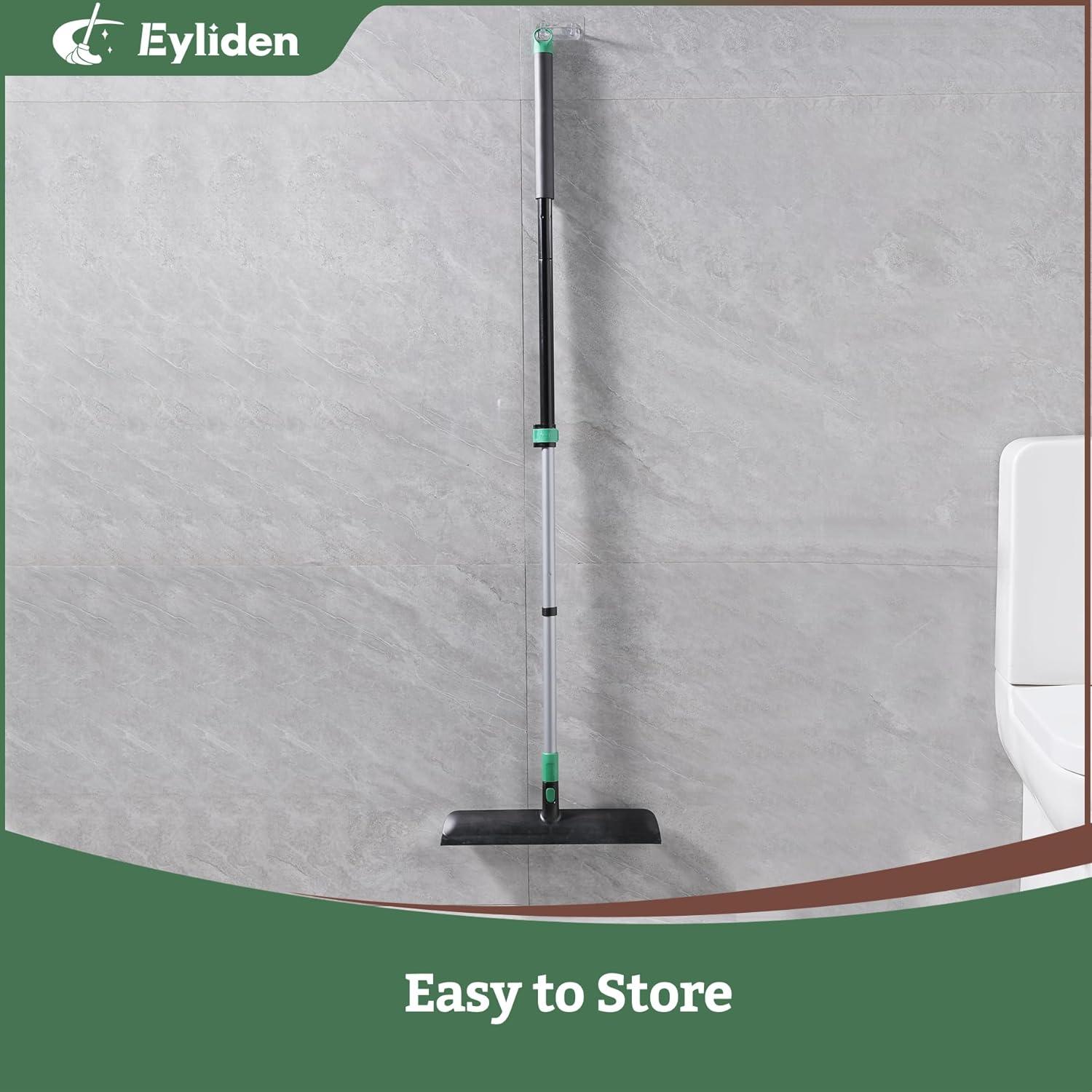 Eyliden Bodenschrubber mit Stiel, 2-in-1 Bodenbürste 140 cm Teleskopgriff