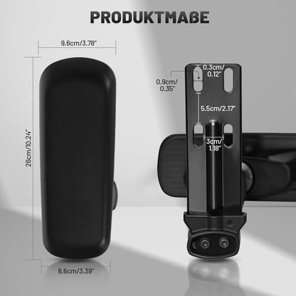Ergonomischer Gaming Stuhl mit Fußstütze, Grau-Gelb