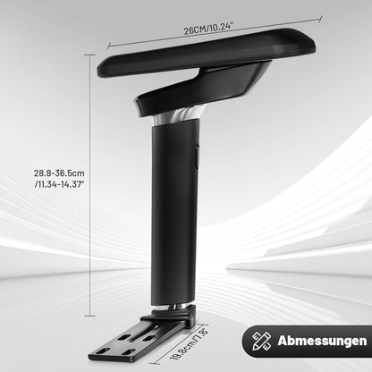 Ergonomischer Gaming Stuhl mit Fußstütze, Grau-Gelb