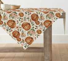 Artoid Herbst Tischdecke Blumen Blätter Kürbisse 85x85 cm