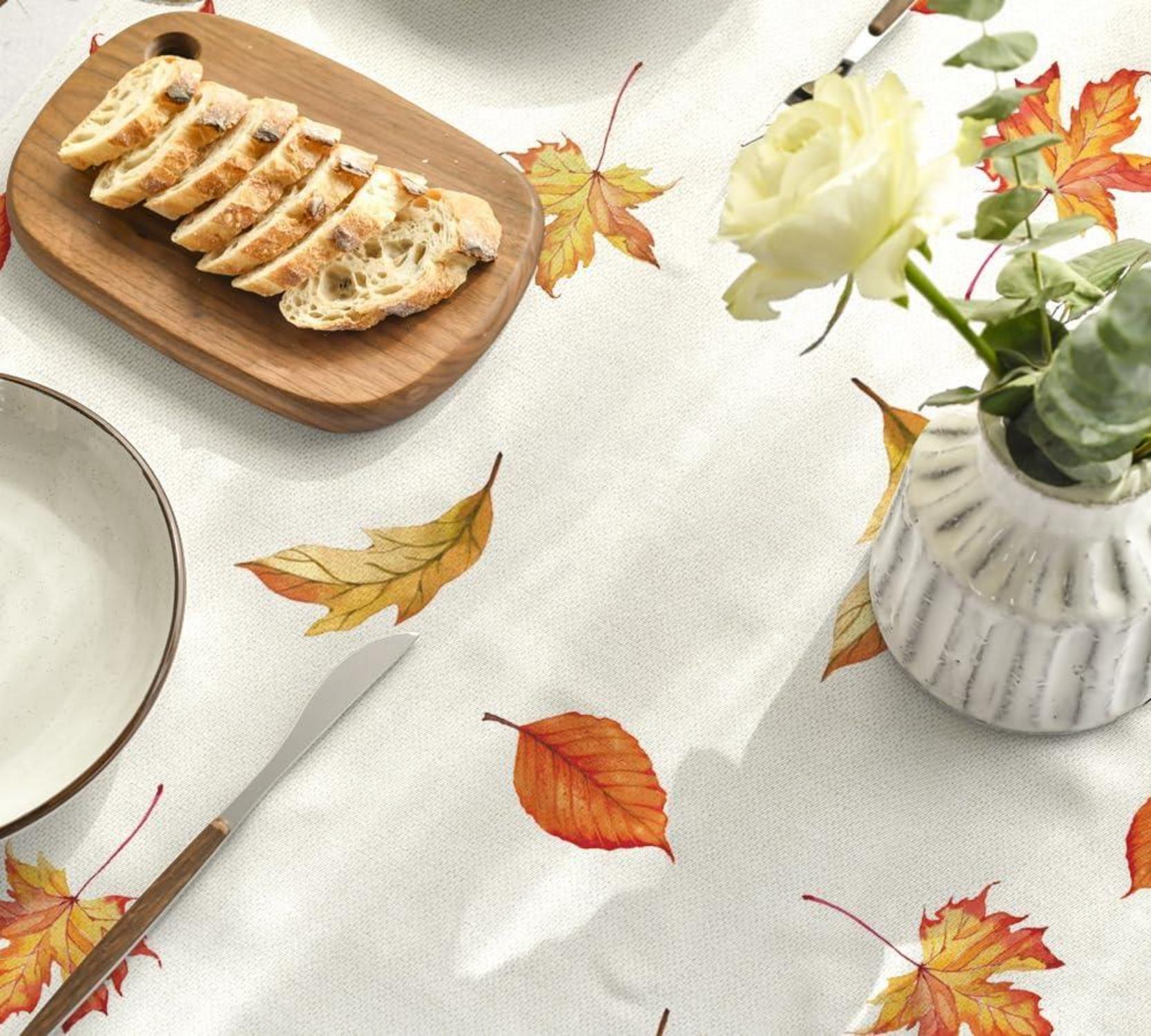 Herbst Tischdecke Artoid Mode Katze Ahornblätter 85x85cm