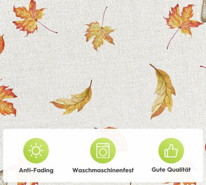 Herbst Tischdecke Artoid Mode Katze Ahornblätter 85x85cm