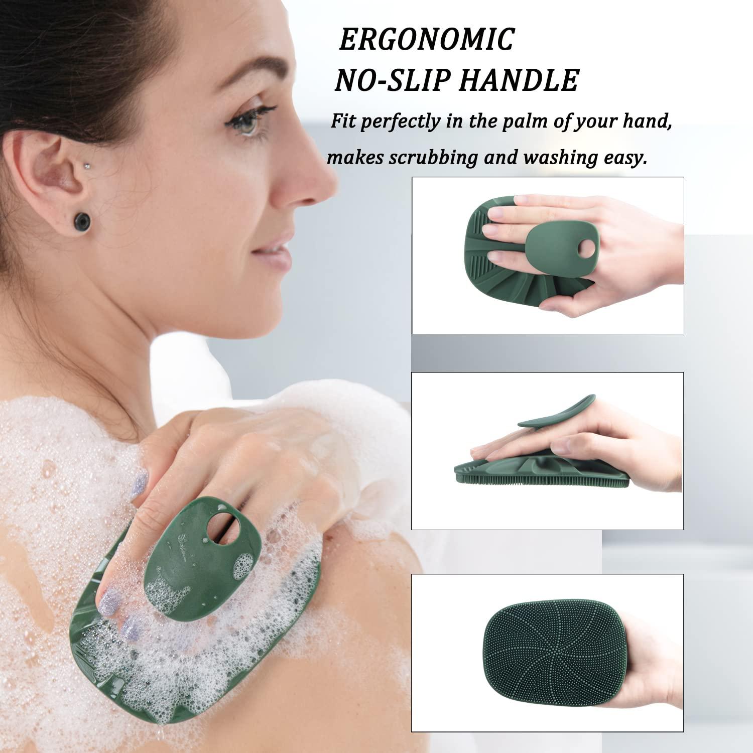 Silikon Körperbürste Badebürste Massagebürste für Tiefenreinigung