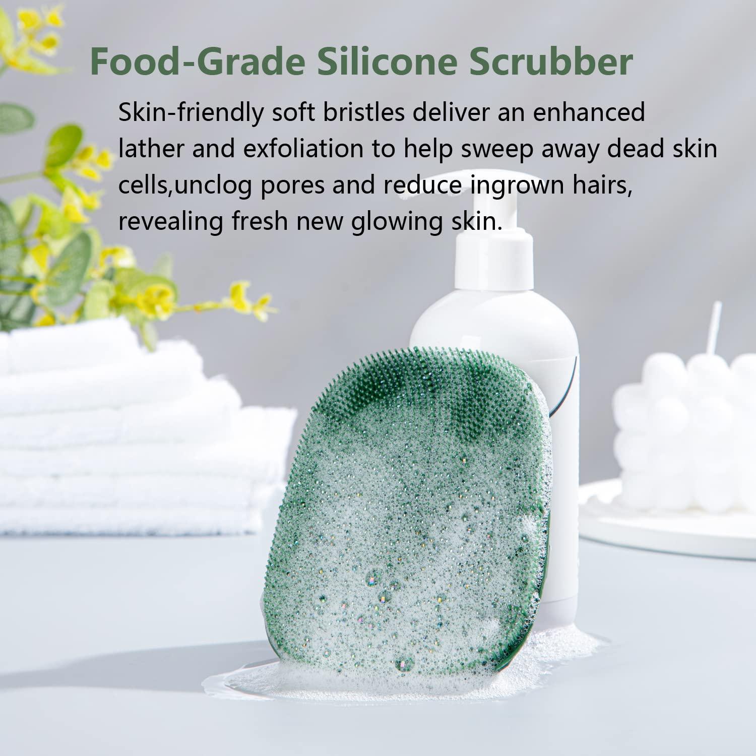 Silikon Körperbürste Badebürste Duschbürste für Tiefenreinigung Massage Peeling