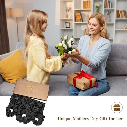Schwarze Lolalet Haargummis für Damen (6