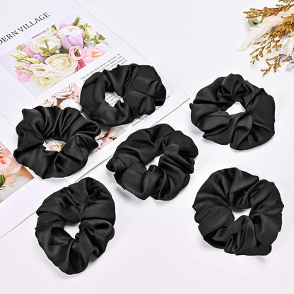 Schwarze Lolalet Haargummis für Damen (6