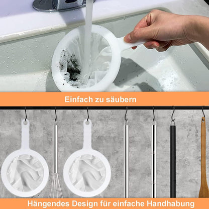 Feine Nylon Küchensieb Filter 200/400 Mesh 2er Set Saft Milch Kaffee