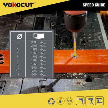 Universalbohrer Set Profi 7-tlg für Metall, Holz, Beton, Fliesen