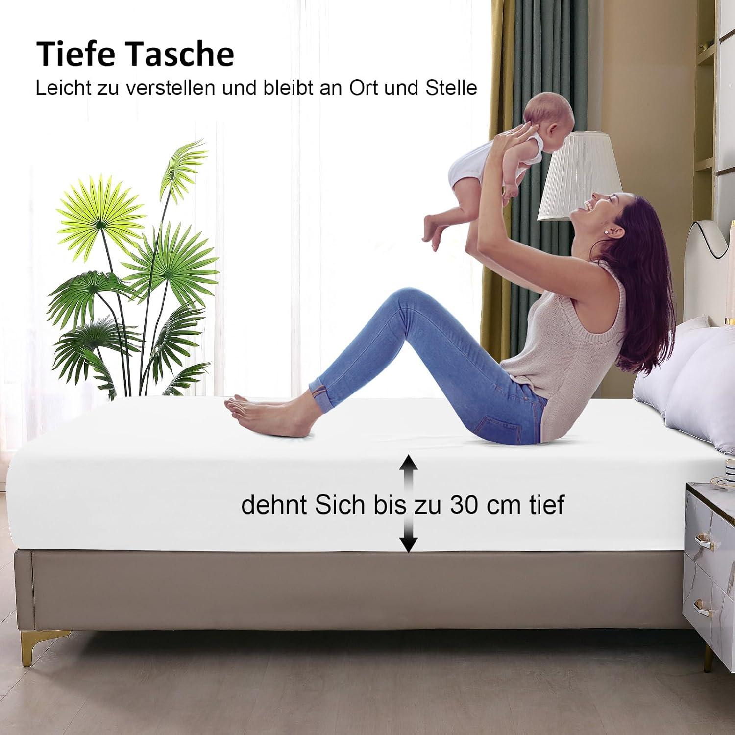 ohano Wasserdichter Matratzenschoner 140x200cm Spannbettlaken