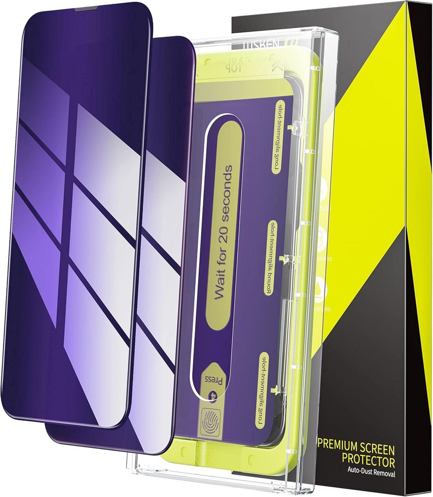Displayschutzfolie iPhone 14 Pro Anti Blaulicht 2.5D 28 Grad