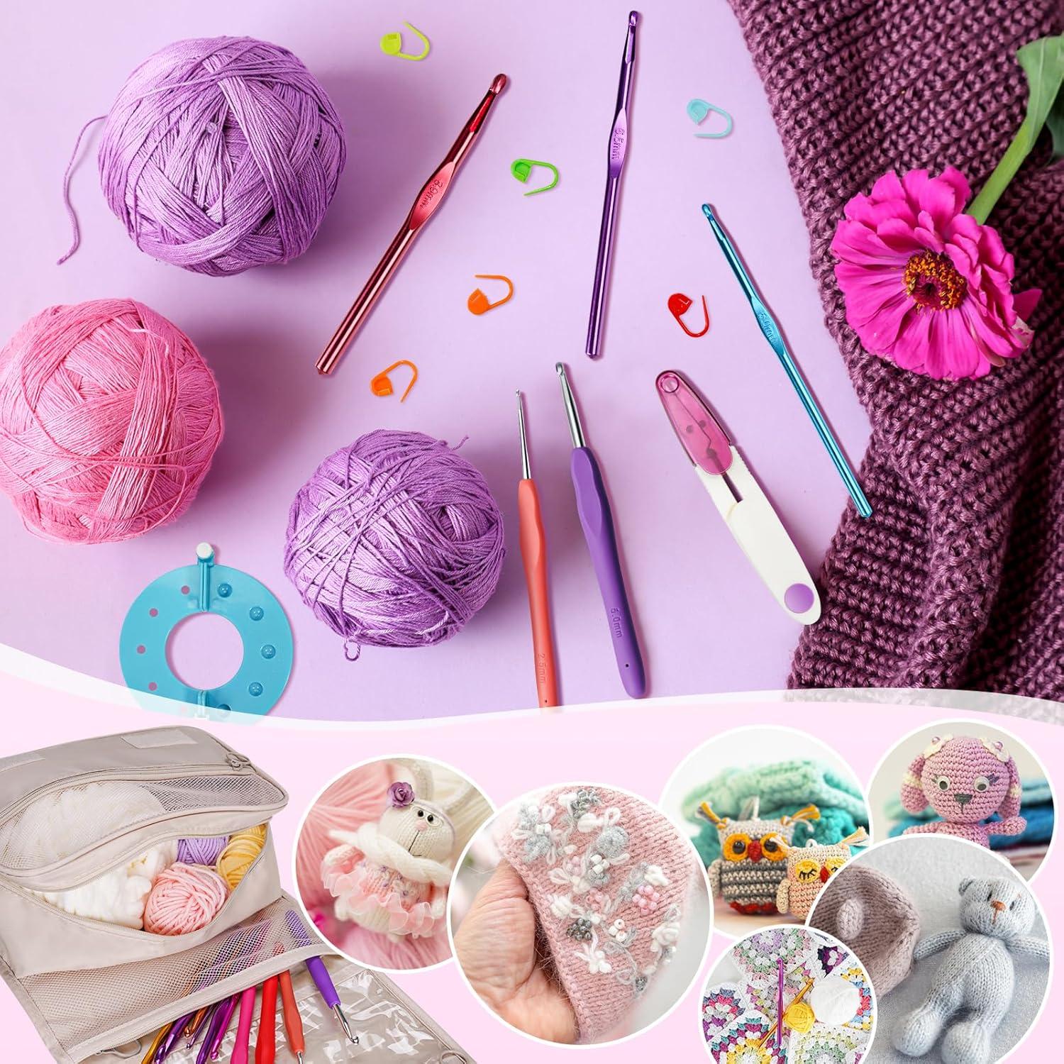 105-teiliges Häkelnadelset für Anfänger - RealPlus Crochet Kit