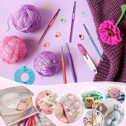 105-teiliges Häkelnadelset für Anfänger - RealPlus Crochet Kit