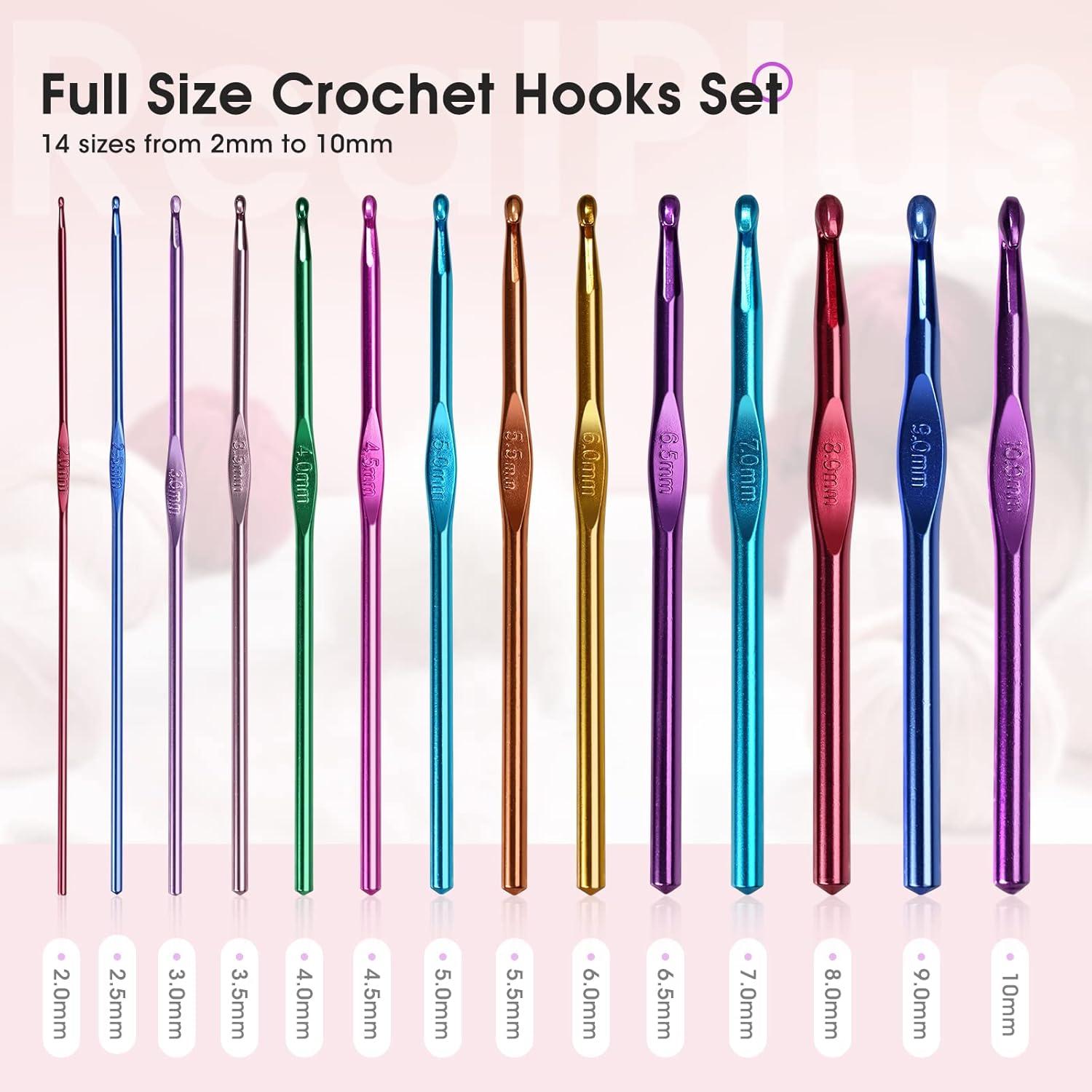 Häkelnadeln Set 41-teiliges Ergonomisches Multicolor