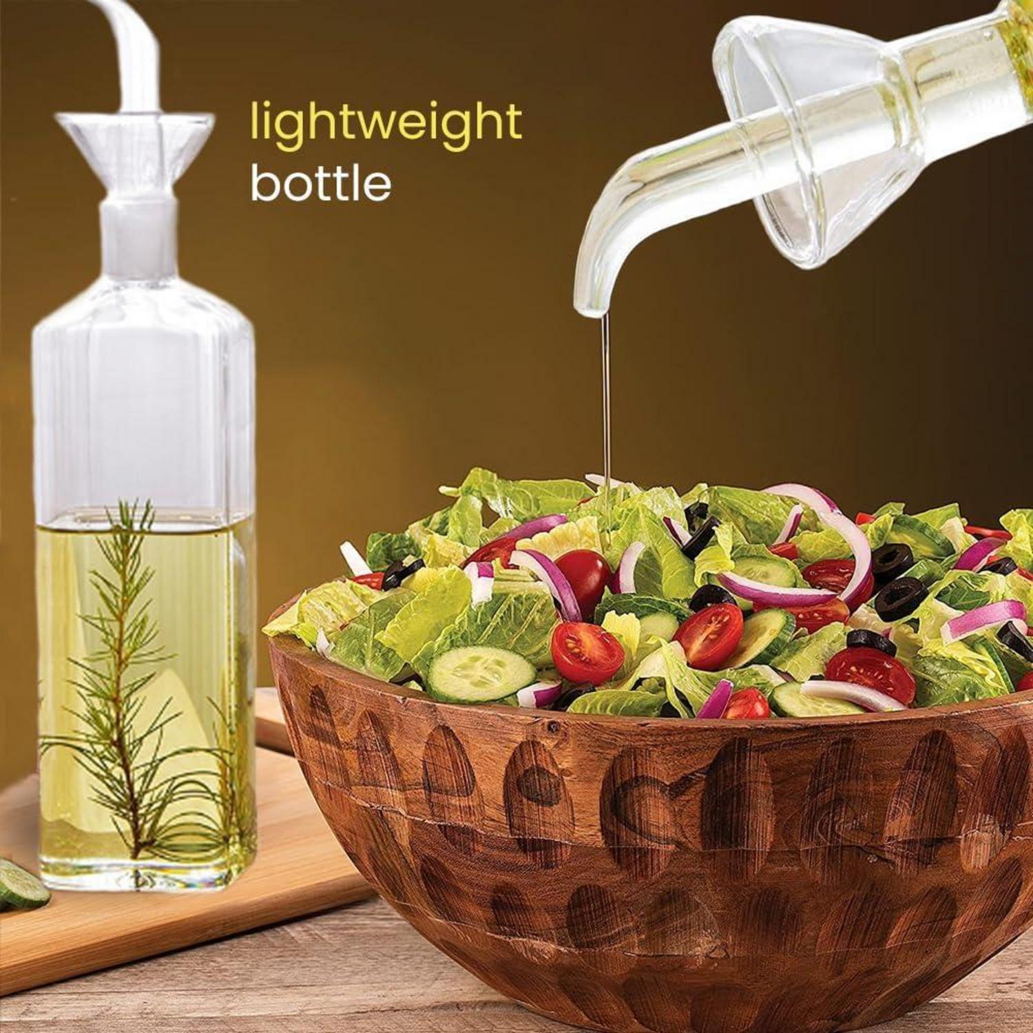 Bugucat 2er-Pack Glasflasche 750ml Essig Öl Likör Spender Olivenöl Messspender