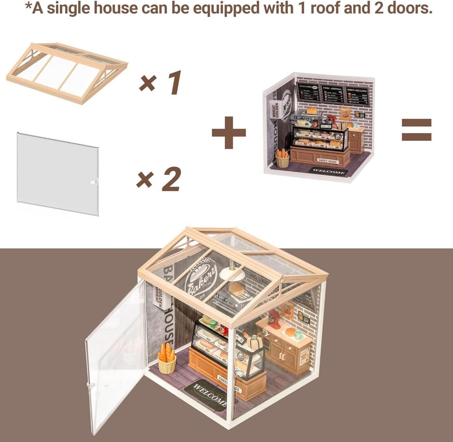 Miniaturhaus Bausatz Super World Puppenhaus Modell mit Möbeln Weihnachten Mädchen Erwachsene