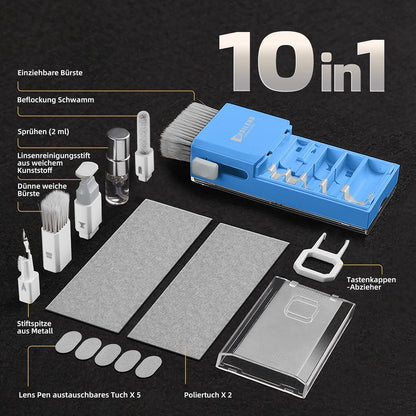 Professionelles Laptop Reinigung Set für Bildschirm & Tastatur Blau