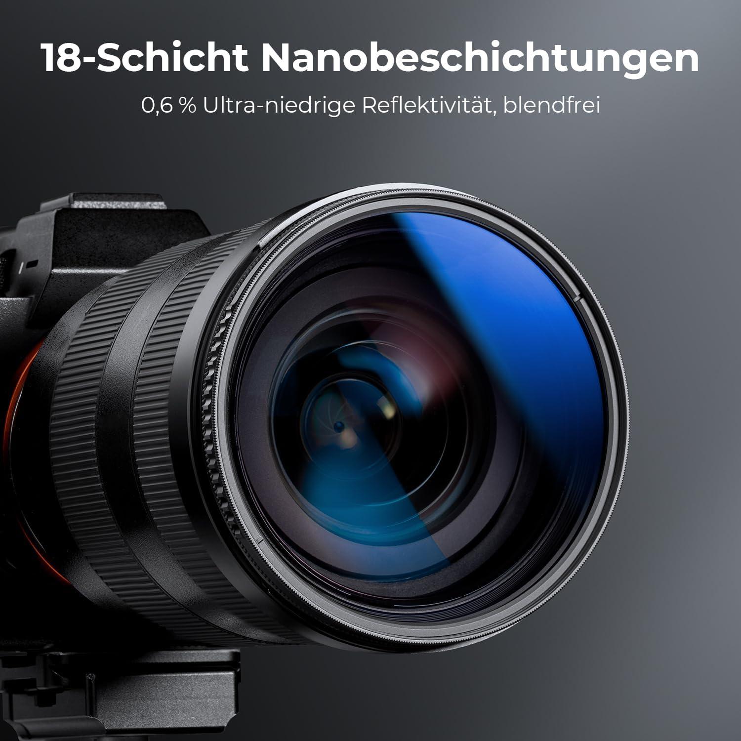 Professioneller 82mm Slim Zirkularer Polfilter Polarisiertes