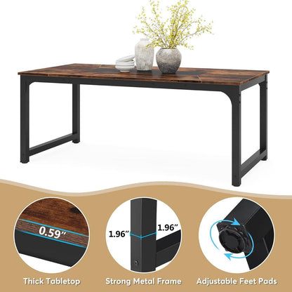 Industrietisch 180x90cm – Esstisch für 6-8 Personen