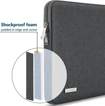 TECOOL Laptoptasche 15,6 Zoll wasserdichte Notebooktasche Space Grau