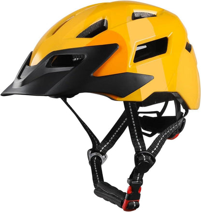 Kinder Fahrradhelm Skaterhelm für Mädchen Jungen Gelb 52-56 cm S
