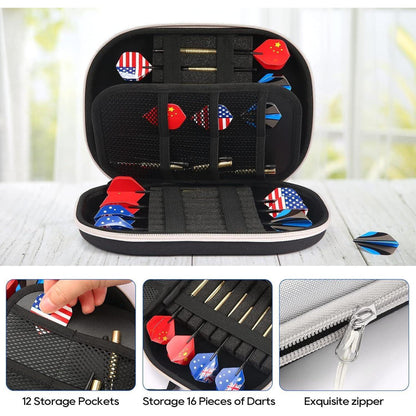 ATDAWN Darts Tasche Aufbewahrungslösung für 16 Darts