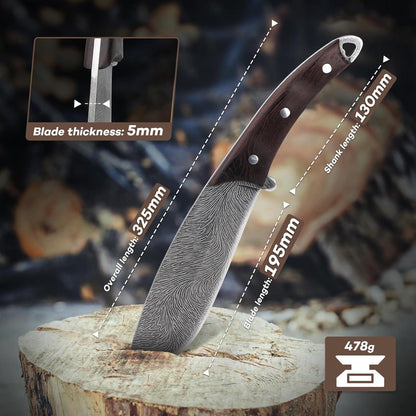 Dragon Creek Bushcraft Messer - Feststehende Klinge, Outdoor