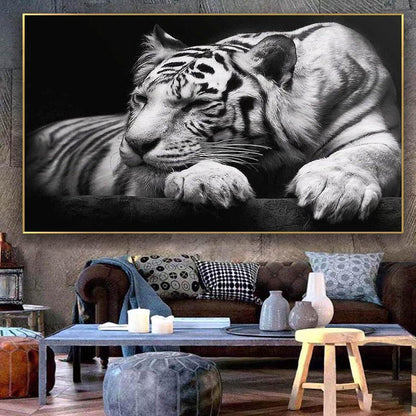 Diamant Painting Tiger XXL 150x70cm - DIY Bausatz für Wandbild