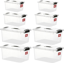 Greentainer Stapelbare Kunststoff Aufbewahrungsboxen 8er Set