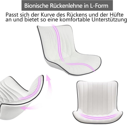 YOUTASTE Ergonomischer Bürostuhl mit Fischschwanz