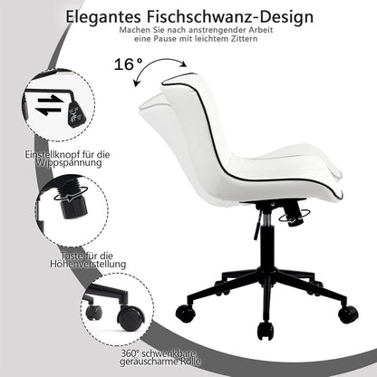 YOUTASTE Ergonomischer Bürostuhl mit Fischschwanz