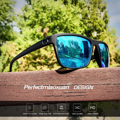Polarisierte Sonnenbrille Vintage HD-Pilotobjektive【l1】schwarz+blau