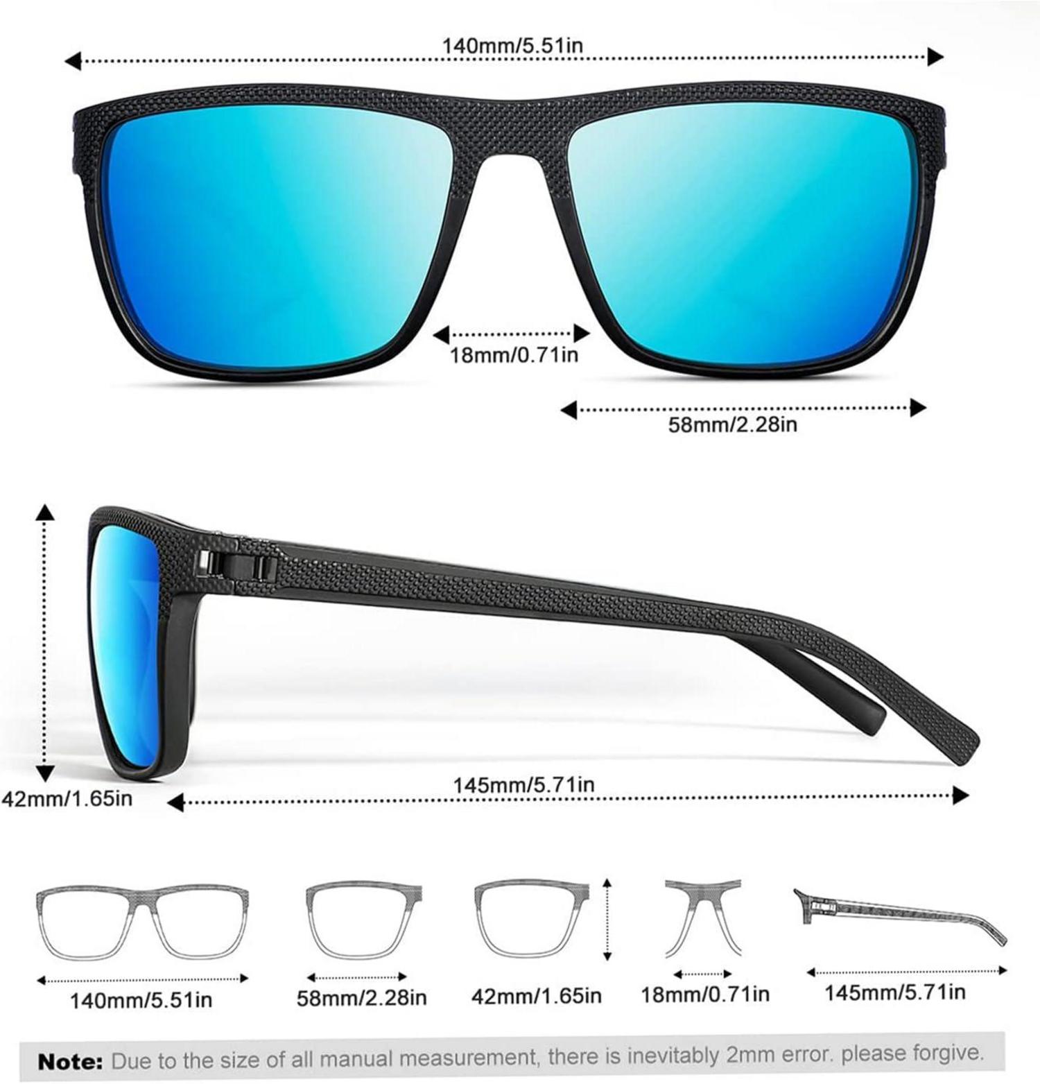 Polarisierte Sonnenbrille Herren/Damen, Vintage Brillengestell, HD-Pilotobjektive; Outdoor-Sportarten Mode Sonnenbrille