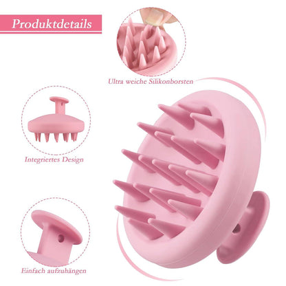Kopfhaut Massagebürste Shampoo Bürste Silikon Haar Scalp Massager