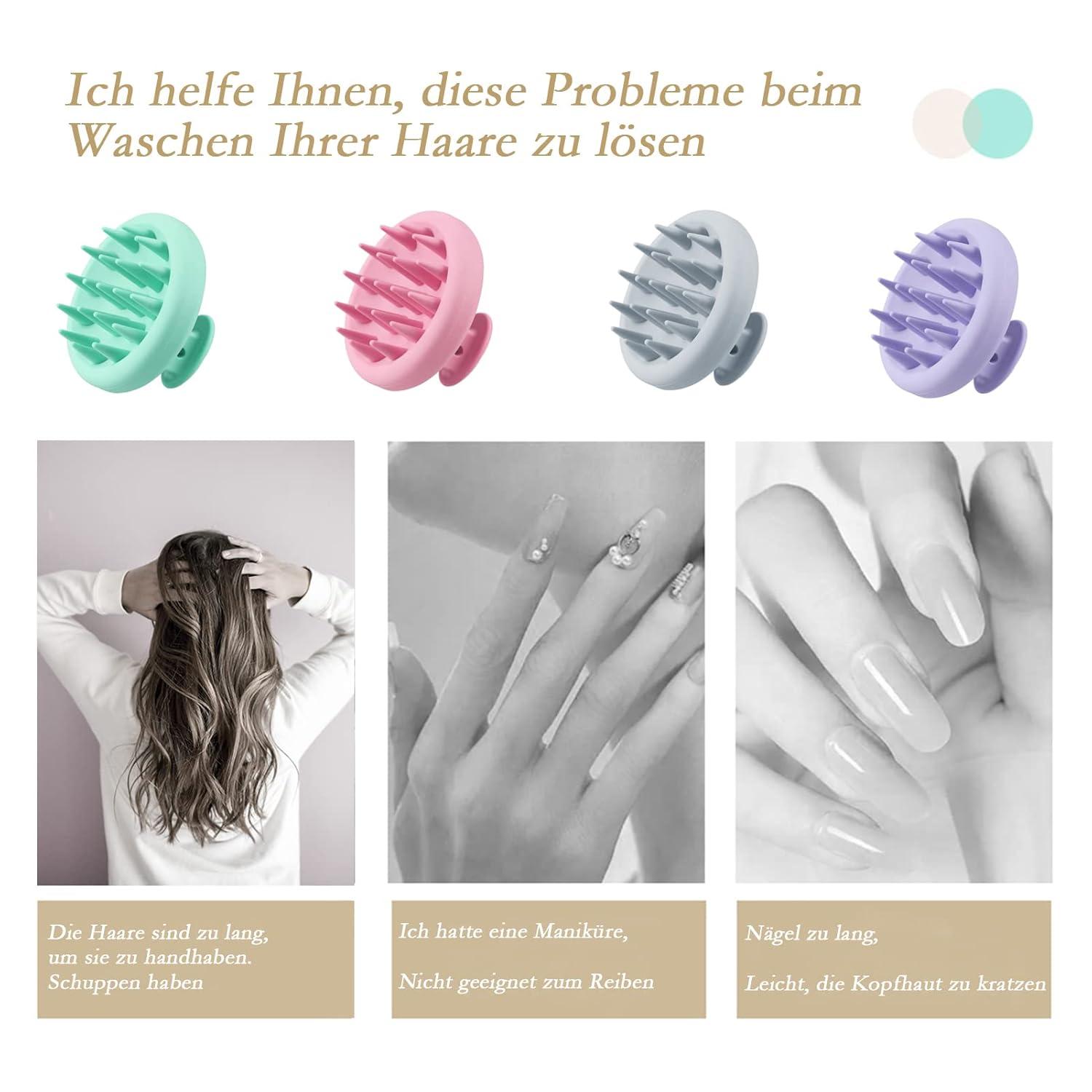 SERKER Kopfhaut Massagebürste Shampoo Bürste Haarmassage Scalp Massager