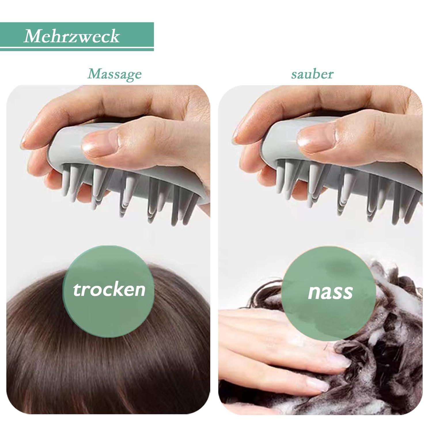 Kopfhaut Massagebürste Haarshampoo Bürste Silikon Scalp Massager
