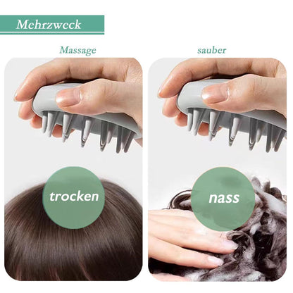 Kopfhaut Massagebürste Haarshampoo Bürste Silikon Scalp Massager