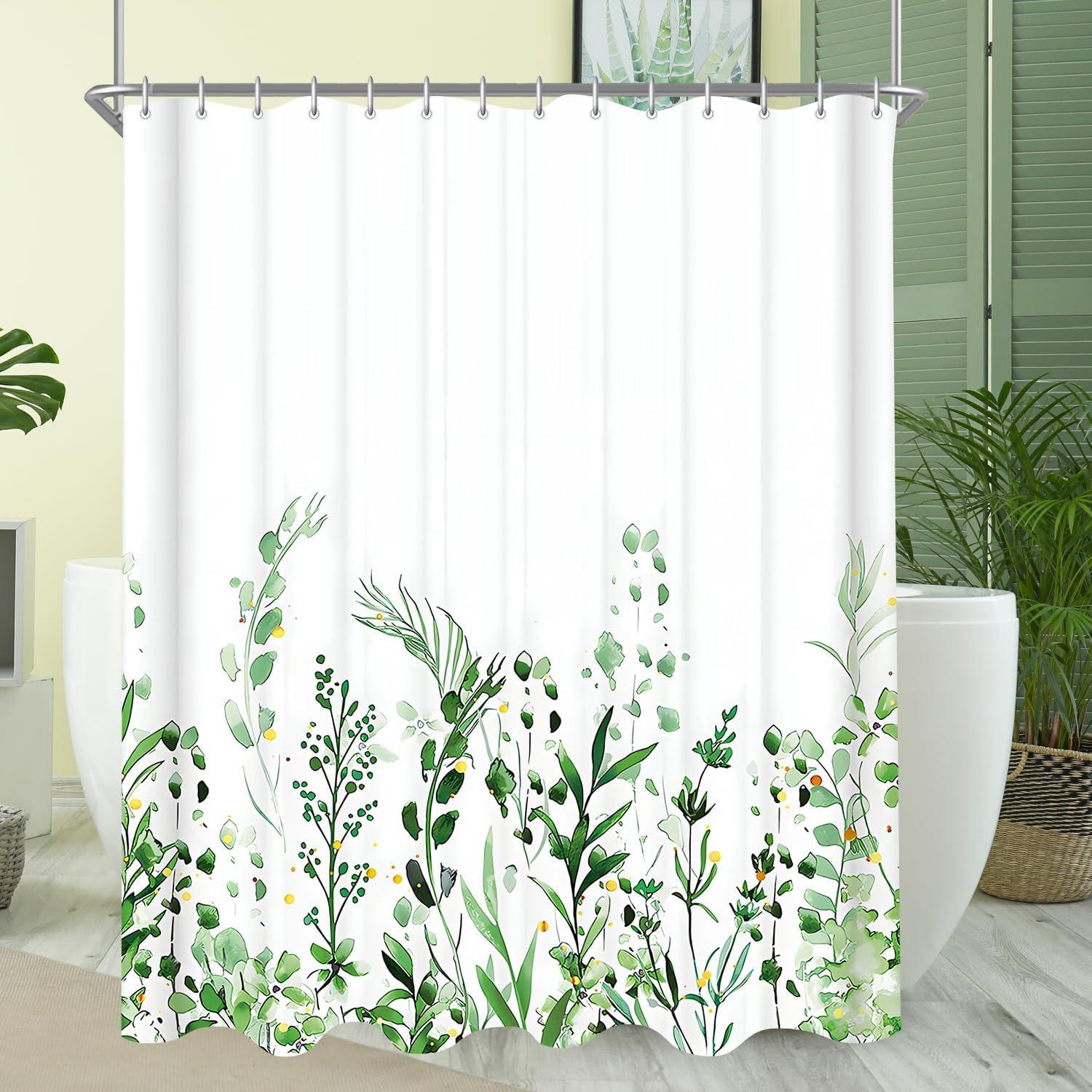 Duschvorhang Blumen 150x200cm Antischimmel Textil Waterproof Polyester