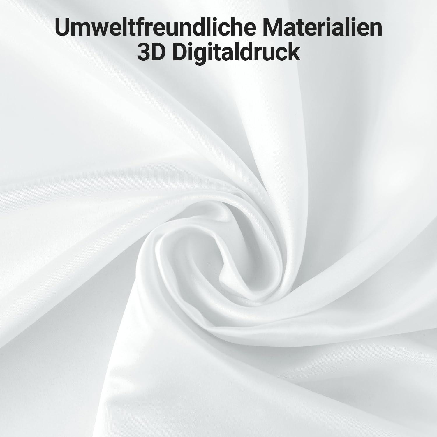 Duschvorhang Blumen 150x200cm Antischimmel Wasserabweisend Polyester Badezimmer 8 Ösen