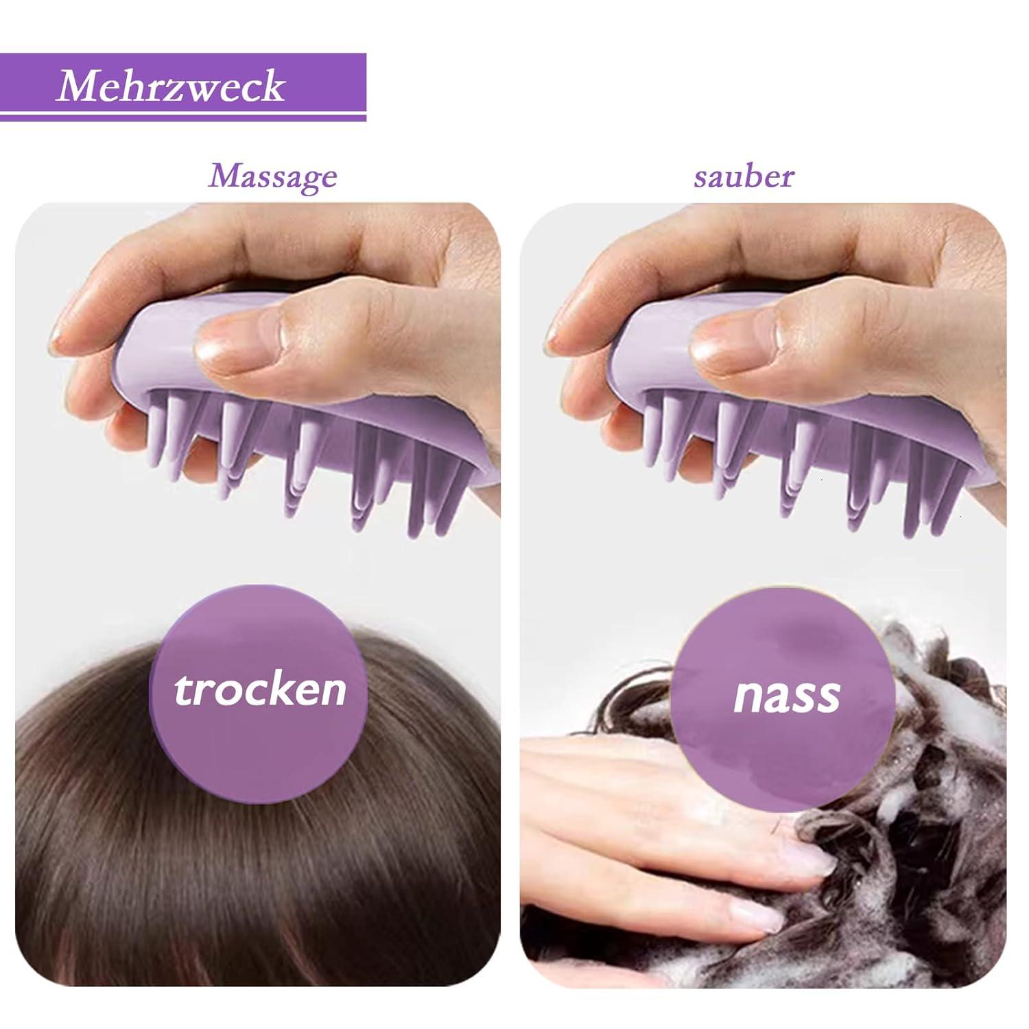 Kopfhaut Massagebürste Shampoo Bürste Silikon Haar Scalp Massager