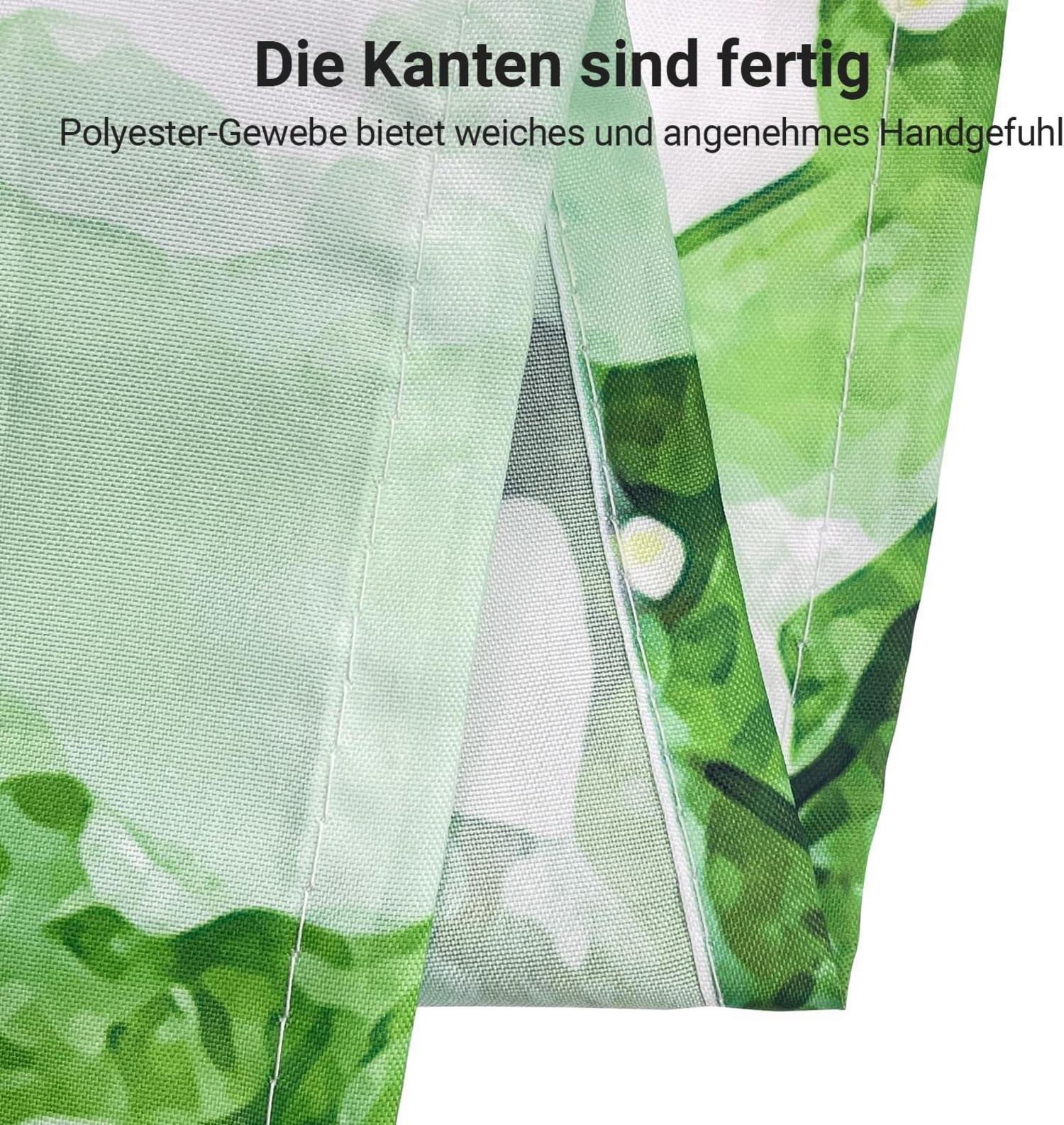 Antischimmel Duschvorhang Blumen 100x200cm Wasserabweisend Polyester Stoff