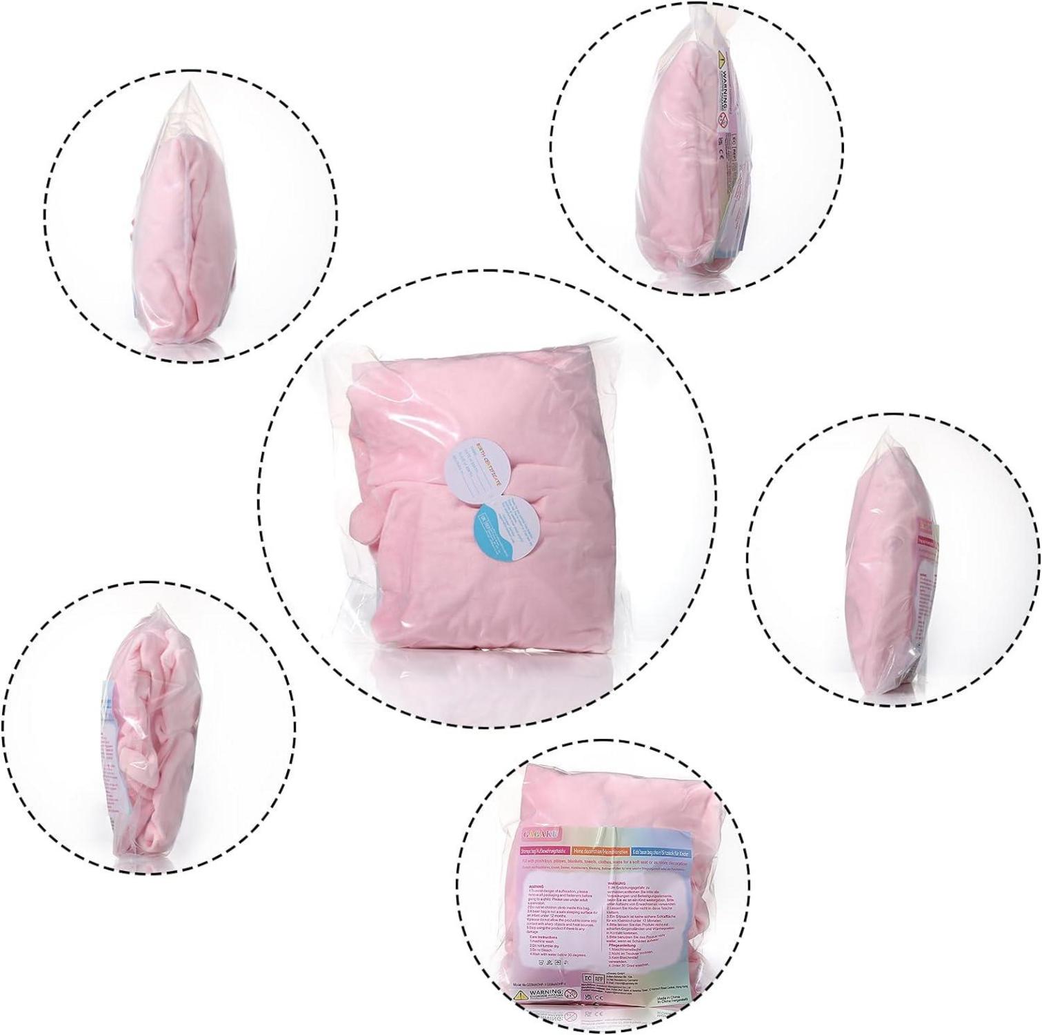 GAGAKU Einhorn Kuscheltier Sitzsack Rosa 200L XXL - Spielzeug Aufbewahrung & Organisieren