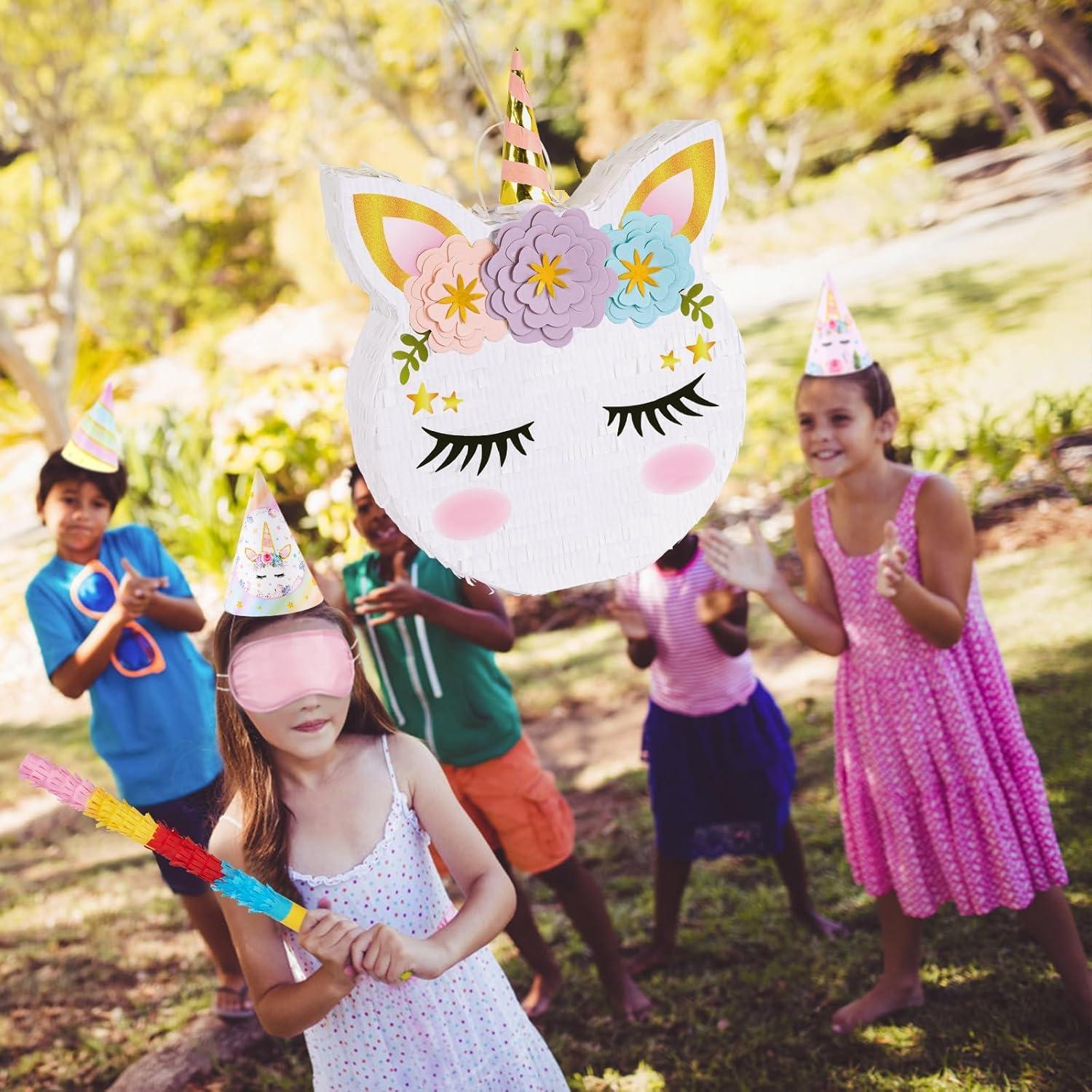Einhorn Pinata Party Supplies Stock Augenbinde Mädchen