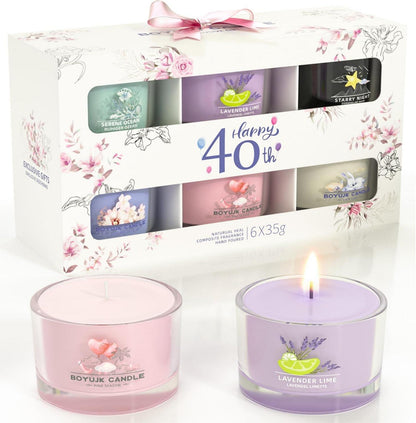 Duftkerzen Geschenkset für Frauen | Entspannungskerzen 6er Set