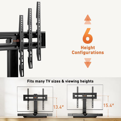 Perlegear TV Standfuss Schwenkbar für 32-60 Zoll Flach