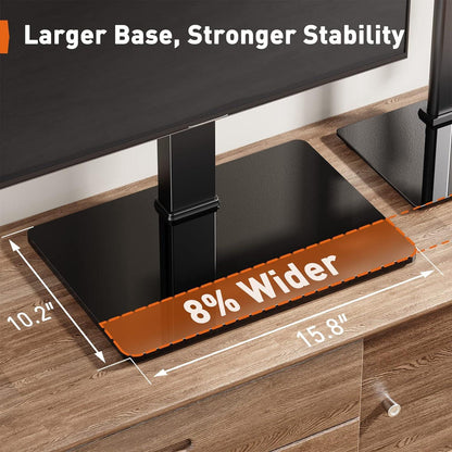 Perlegear TV Standfuss Schwenkbar für 32-60 Zoll Flach
